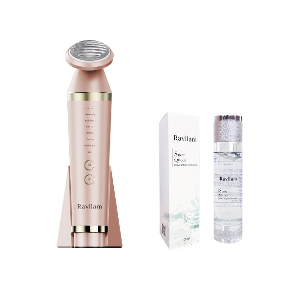 Ravilam Face Care⁺ 美顔器| RF・EMS搭載 小顔ケア 家庭用フェイスケア  LRJ-R01-PG